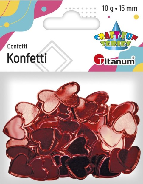 Konfetti Titanum Craft-Fun Series serca 15mm (MTLP-PA035)