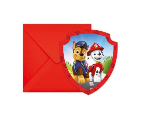 Zaproszenie Godan z kopertami Paw Patrol Rescue Heroes, 6 szt. (95602)