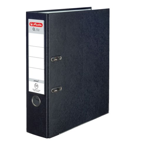 Segregator dźwigniowy Herlitz Q. file Standard A4 80mm czarny (0011167061)