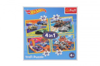 Puzzle Trefl Hot Wheels 4w1 Pojazdy 4w1 el. (34627)