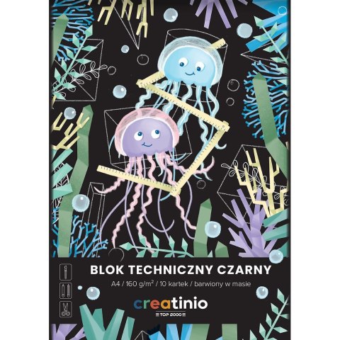 Blok techniczny Top 2000 Creatinio A4 czarny 160g 10k (400176681)