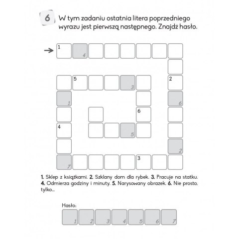 Książeczka edukacyjna Aksjomat Łamigłówki z ołówkiem 7+. Książeczka pomarańczowa