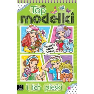 Książeczka edukacyjna Aksjomat Top modelki i ich pieski