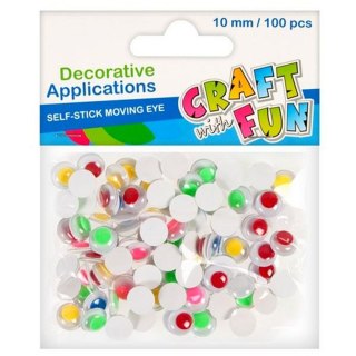 Oczka Craft Fun oczy samoprzylepne 10mm 10 szt (386921)