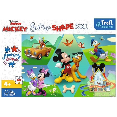 Puzzle Trefl Disney Standard XXL Z Mikim zawsze jest wesoło 60 el. (50014)