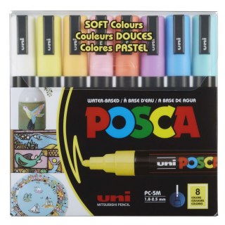 Marker suchościeralny Uni Posca, mix 1,8-2,5mm okrągła końcówka (PC-5M)