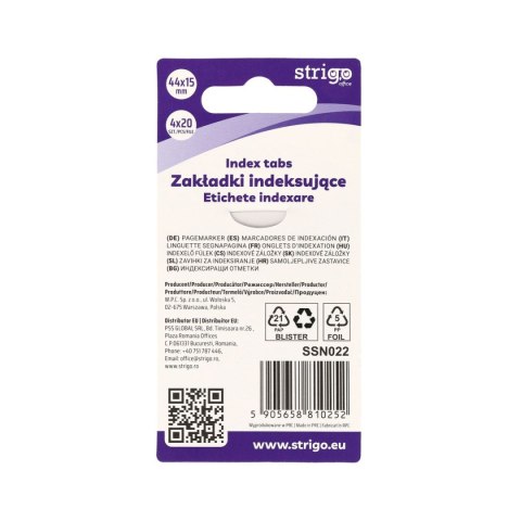 Zakładka indeksująca Strigo kotki 44x15mm 5905658810252 (SSN022)