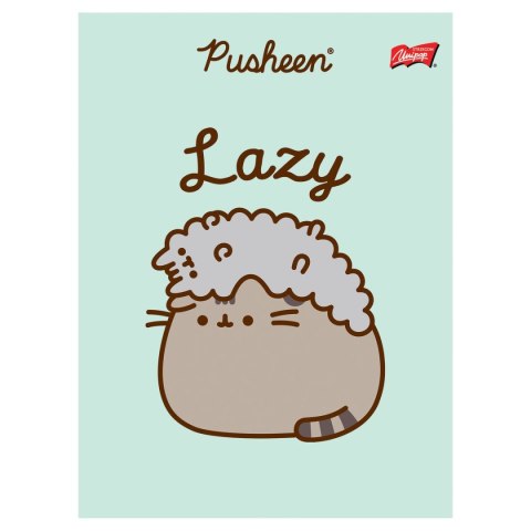 Zeszyt Unipap Pusheen A5 32k. 70g linia podwójna kolorowa