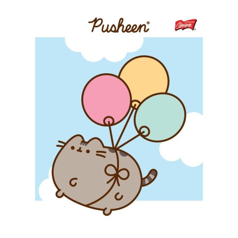 Zeszyt Unipap Pusheen A5 32k. 70g linia podwójna kolorowa