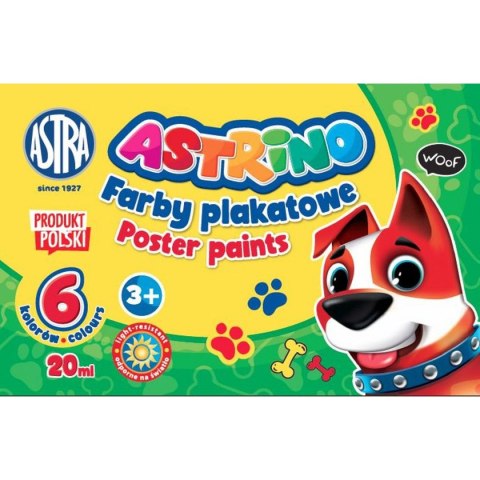 Farby plakatowe Astra ASTRINO kolor: miedziany 20ml 6 kolor. (301221001)