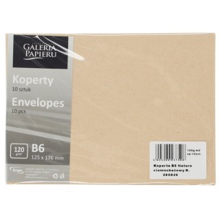 Koperta Galeria Papieru b6 nature ciemnobeżowy k B6 beżowy [mm:] 125x176 (280820) 10 sztuk