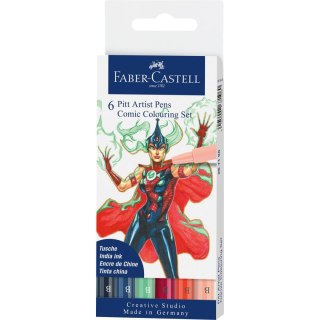 Flamaster Faber Castell Pitt Arist DO RYSOWANIA KOMIKSÓW 6 kol. (267196 FC)