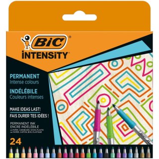 Marker permanentny Bic Marking intensity box 24 szt, mix (511028)