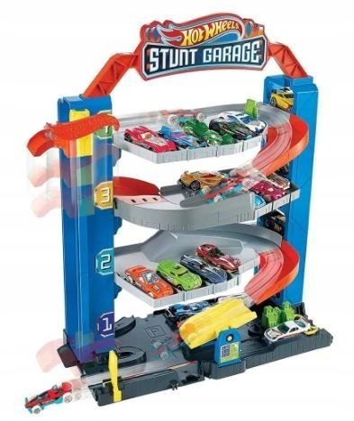 Garaż Hot Wheels Przenośny garaż z windą STUNT GARAGE (GNL70)