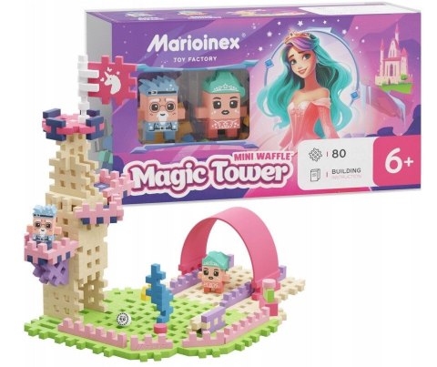 Klocki konstrukcyjne Marioinex Mini Waffle 80 elementów Magiczna Wieża