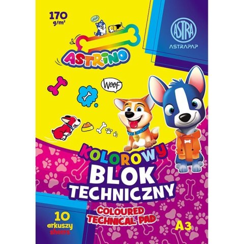 Blok techniczny Astrapap Astrino ASTRAPAP A3 mix 170g 10k (106021015)