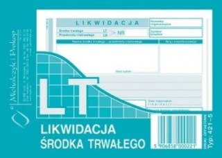 Druk offsetowy Michalczyk i Prokop likwidacja środka trwałego A6 40k. (421-5)