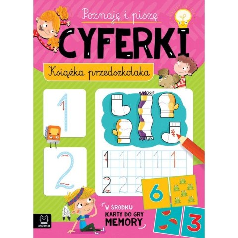 Książeczka edukacyjna Aksjomat Poznaję i piszę cyferki. Książka przedszkolaka (3220)