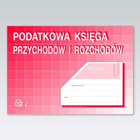 Druk offsetowy Michalczyk i Prokop Podatkowa księga przychodów i rozchodów A4 48k. (K-1u)