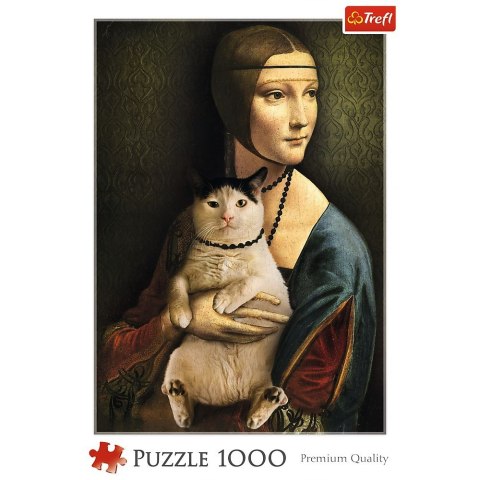 Puzzle Trefl Dama z kotem 1000 el. (10663)