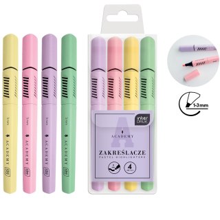 Zakreślacz Interdruk PASTEL 5902277350039, mix 1,0-3,0mm (4KOL)