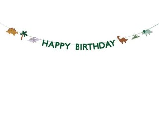 Baner Partydeco Happy Birthday Dino, 3 m (GRL106)