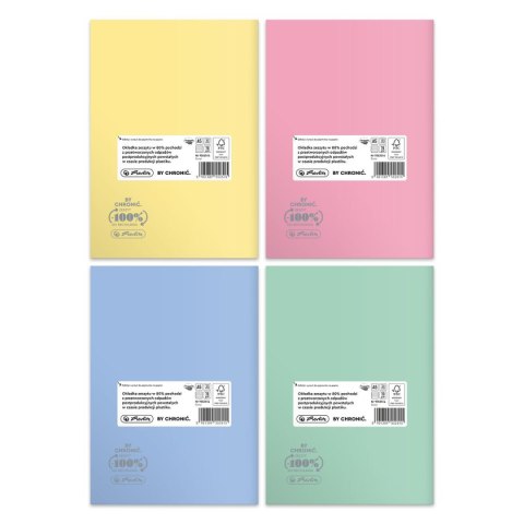 Zeszyt Herlitz Pastel Colors Eco PP A5 60k. 70g linia (9552514)