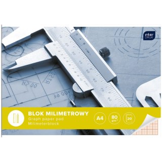 Blok milimetrowy Interdruk A4 80g 20k (BLMIA4)