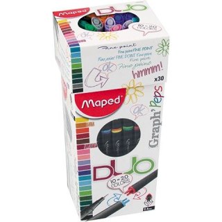 Cienkopis Maped Graph Peps DUO, mix 0,4mm 2kol. (749260)