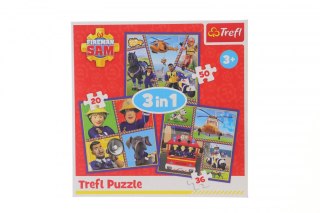 Puzzle Trefl Strażak Sam 3w1 el. (34868)