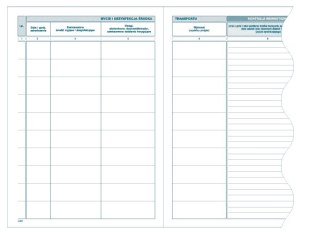 Druk offsetowy Michalczyk i Prokop Rejestr mycia i dezynfekcji komory ładunkowej środka transportu A5 16k. (H-91-3)