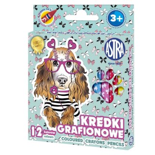 Kredki świecowe Astrakids grafionowe 12 kol. (316121010)