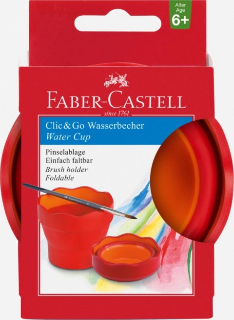 Pojemnik na wodę Faber Castell Clik&Go czerwony (181517 FC)