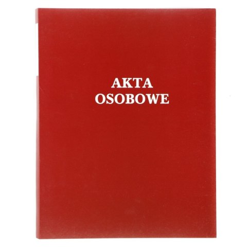 Teczka do akt osobowych Warta ABCD niezadrukowana A4 czerwona karton 250g [mm:] 230x310 (021824-339-006)